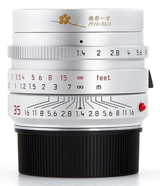 Leica Summilux-M 35mm F/1.4 ASPH. ~100 Years ROC~