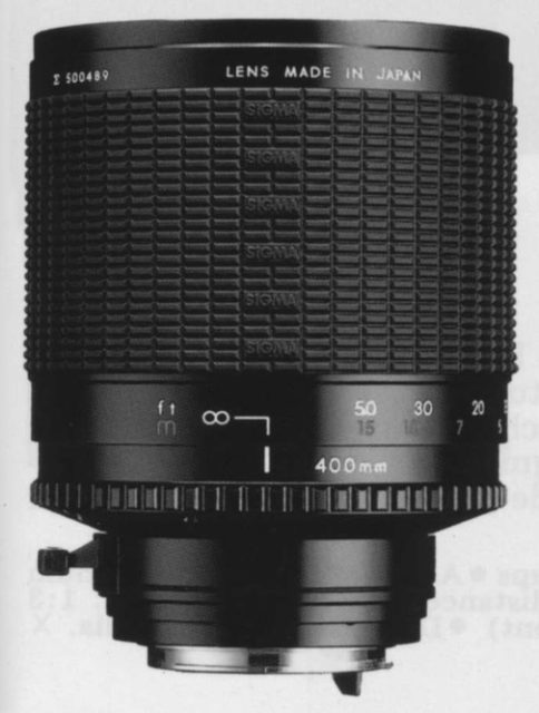 Sigma MF 400mm F/5.6 Mirror Multi Coated