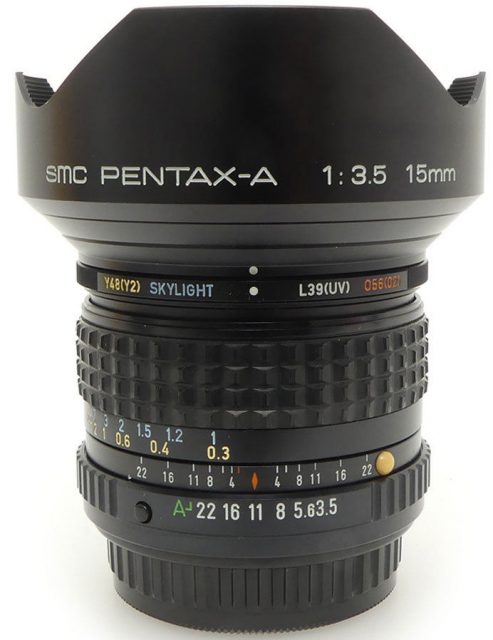 smc Pentax-A 15mm F/3.5