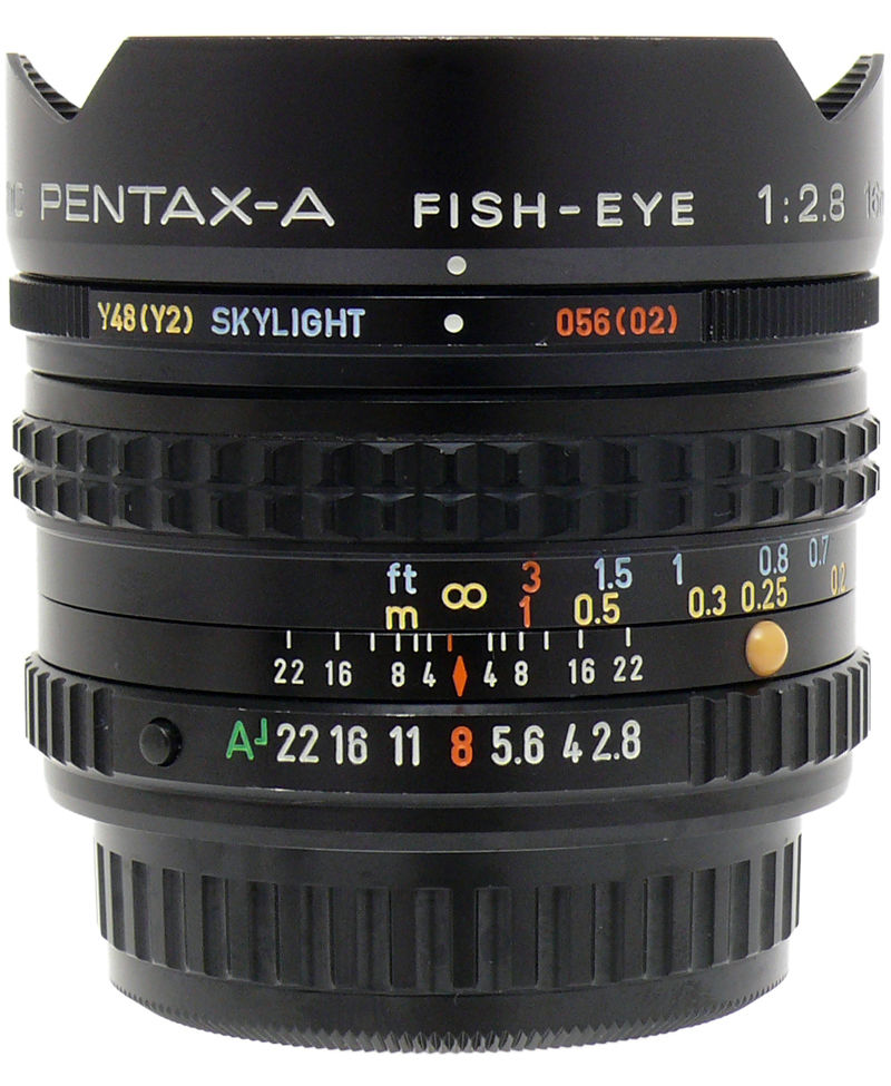 smc Pentax-A 16mm F/2.8 Fish-eye | LENS-DB.COM
