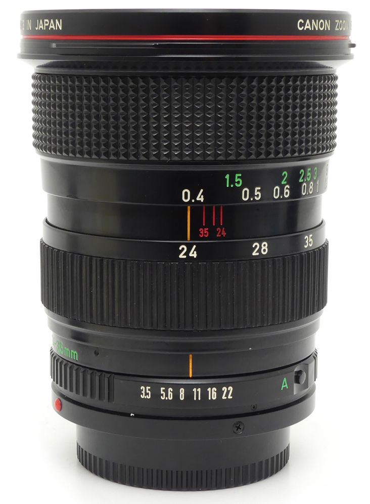 カメラ レンズ(ズーム) Canon FDn 24-35mm F/3.5L | LENS-DB.COM