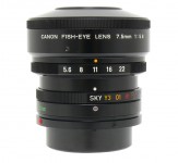 Canon FDn 7.5mm F/5.6 Fisheye