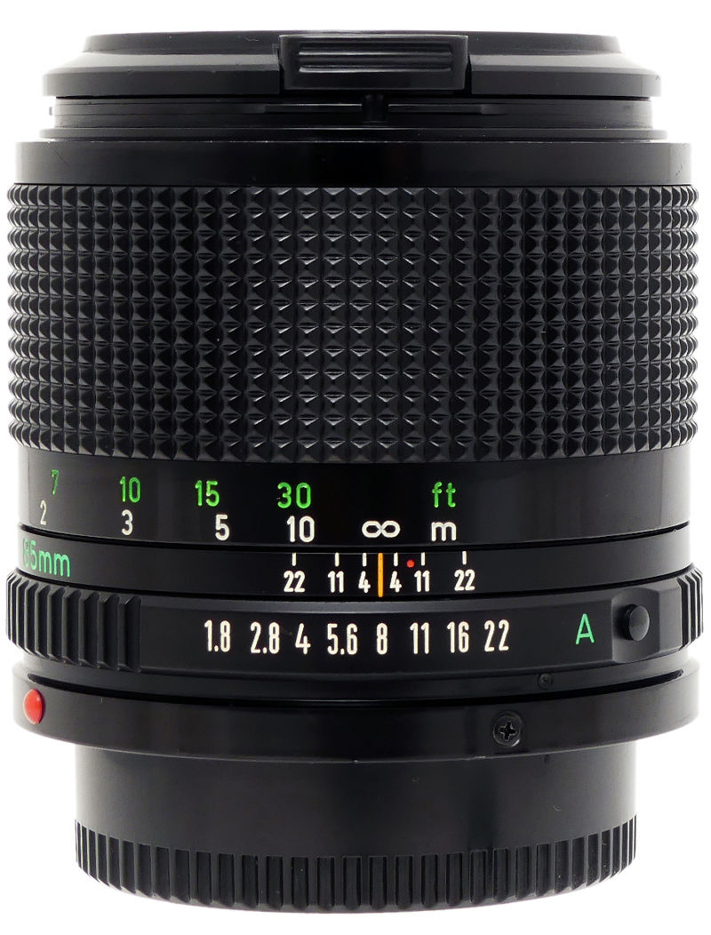 カメラ レンズ(単焦点) Canon FDn 85mm F/1.8 | LENS-DB.COM