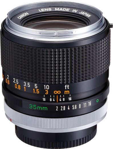 Canon FD 35mm F/2 | LENS-DB.COM