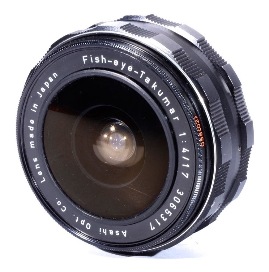 カメラ レンズ(単焦点) Asahi Fish-eye-TAKUMAR 17mm F/4 | LENS-DB.COM