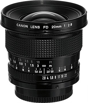 Canon FDn 20mm F/2.8