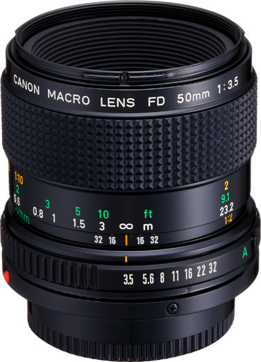 Canon FDn 50mm F/3.5 Macro | LENS-DB.COM