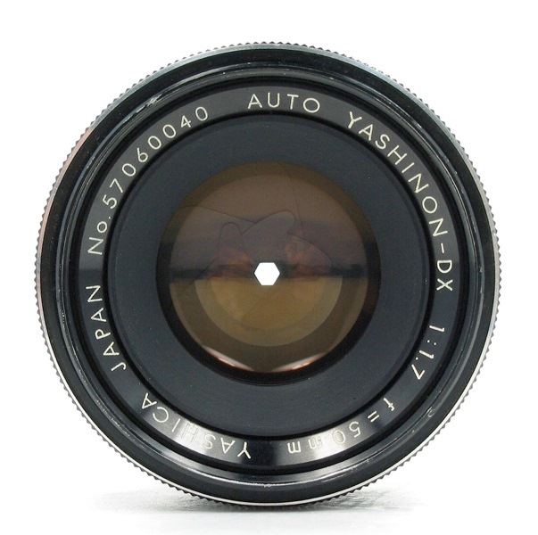 カメラ レンズ(単焦点) Yashica Auto YASHINON-DX 50mm F/1.7 | LENS-DB.COM