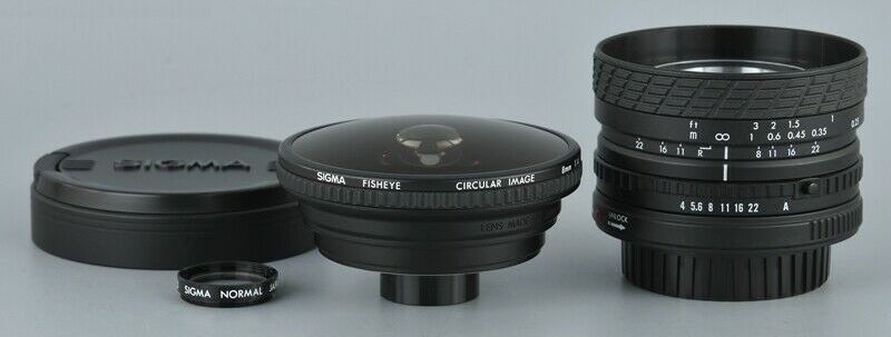 Sigma MF 8mm F/4 Filtermatic Circular Fisheye
