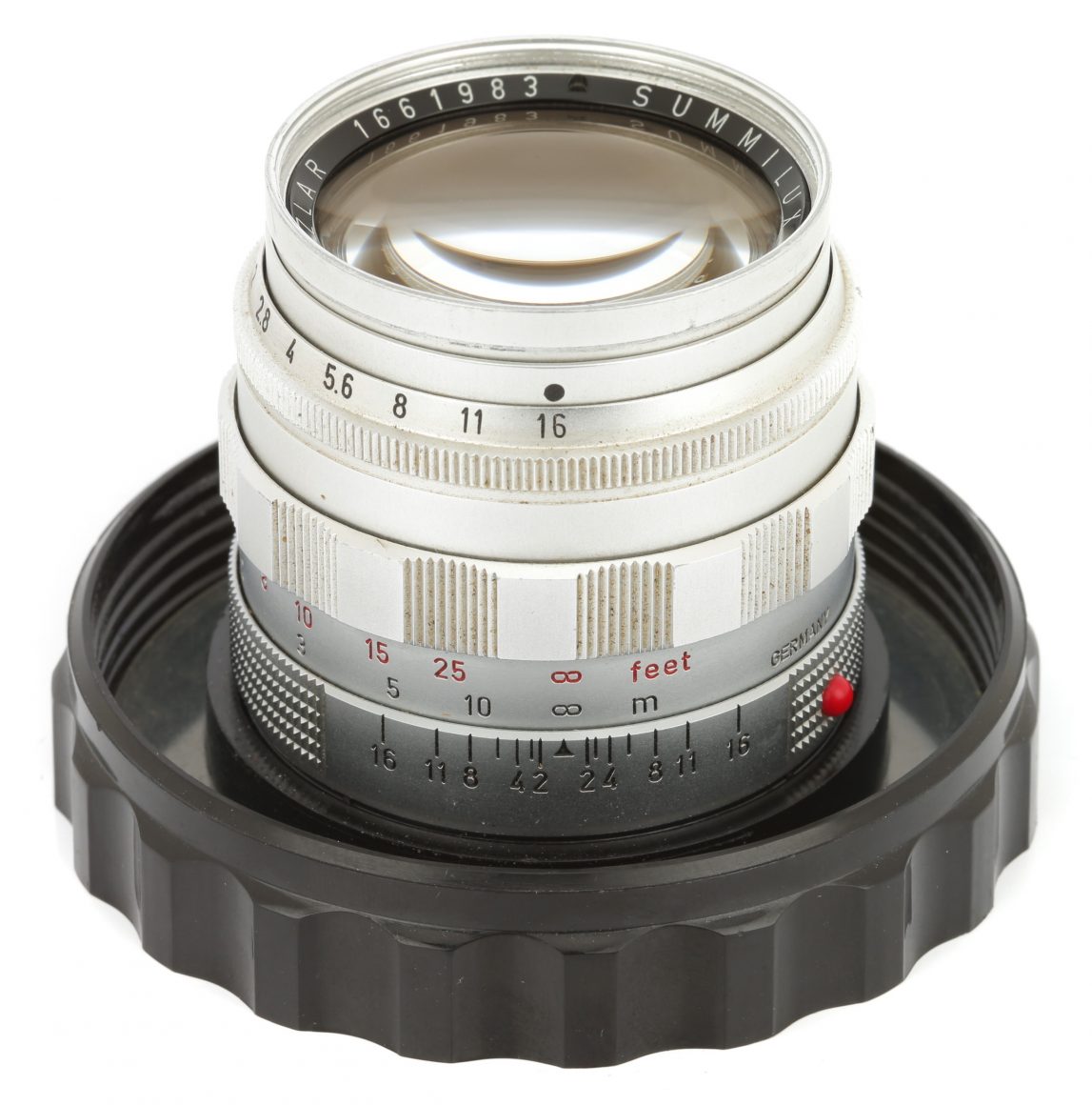 カメラ レンズ(単焦点) Leitz Wetzlar SUMMILUX 50mm F/1.4 [I] | LENS-DB.COM