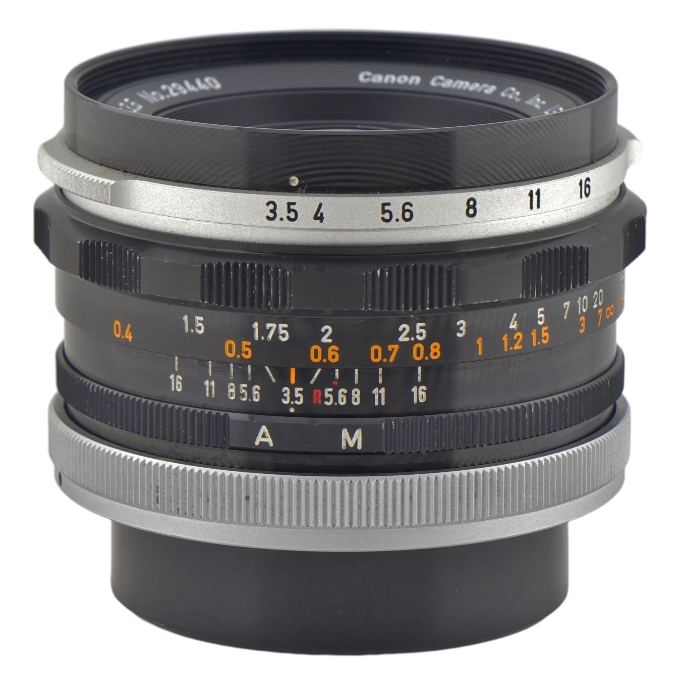 Canon FL 28mm F/3.5 | LENS-DB.COM