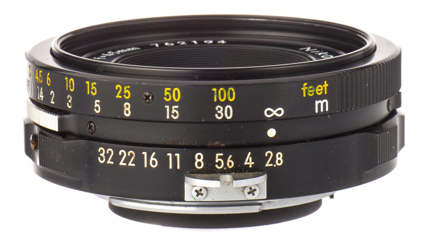 カメラ レンズ(単焦点) Nikon GN Auto NIKKOR[·C] 45mm F/2.8 | LENS-DB.COM
