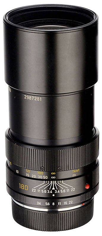 Leitz Canada / Leica APO-TELYT-R 180mm F/3.4 | LENS-DB.COM