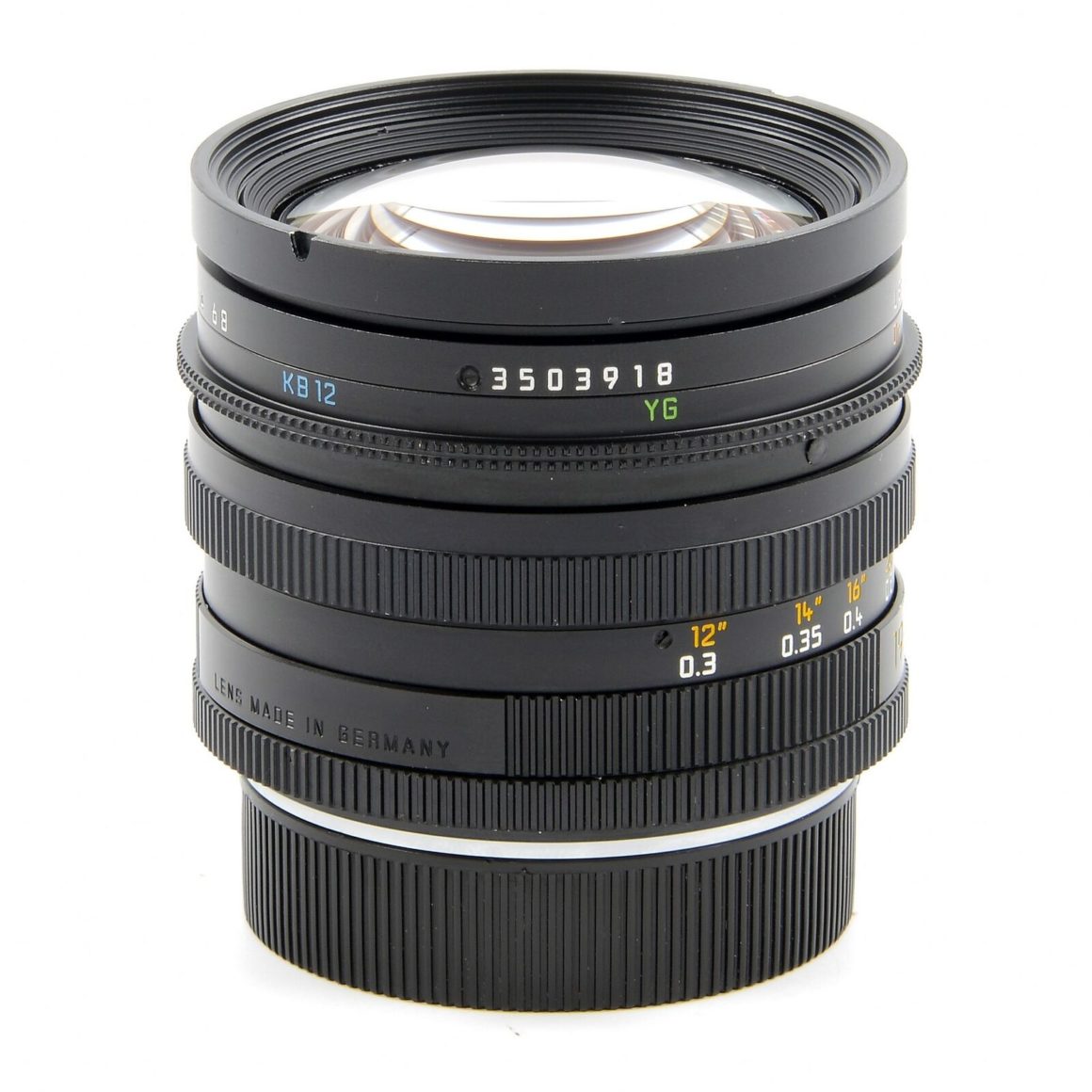 Leica Reflex 2.8/19 ELMARIT-R Camera Lens Front Clip on 14221 Cap 88 mm grand F = 19 mm 