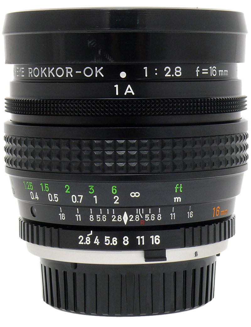 Minolta MC Fish-eye ROKKOR[-OK] 16mm F/2.8 | LENS-DB.COM