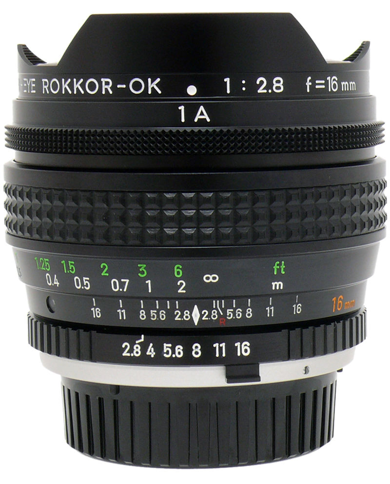 Minolta MC Fish-eye ROKKOR[-OK] 16mm F/2.8 | LENS-DB.COM