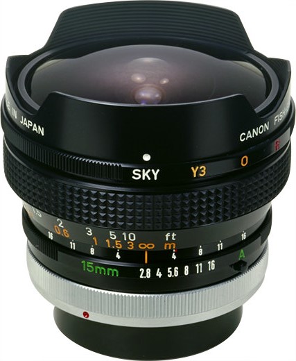 Canon FD 15mm F/2.8 S.S.C. Fish-eye | LENS-DB.COM