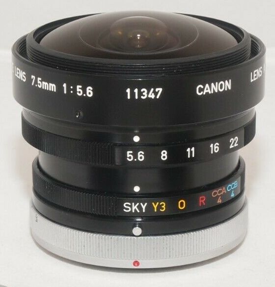 Canon FD 7.5mm F/5.6 Fish-eye
