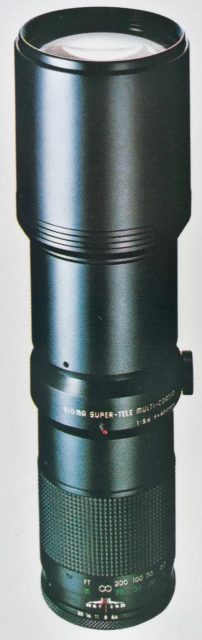Sigma[-XQ] MF 400mm F/5.6 Multi-Coated