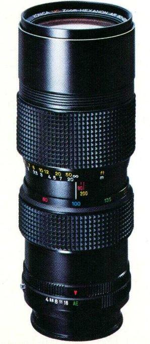 Konica UC Hexanon 80-200mm F4 AR Telephoto Zoom Lens