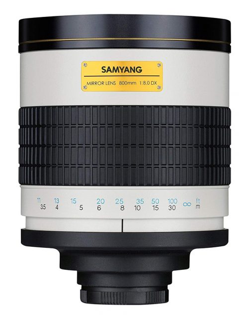 Samyang Mirror 800mm F/8 DX (Bower, Kenko, Opteka, Phoenix, Pro Optic, Rokinon, Walimex Pro)