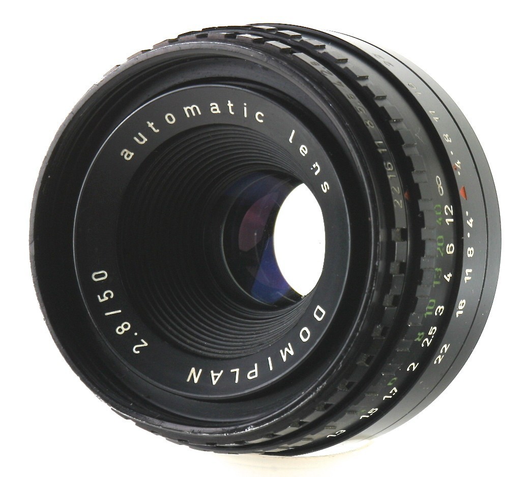 Meyer-Optik Gorlitz Domiplan 50mm F/2.8 (Pentacon Orestor, Pentaflex-Color)