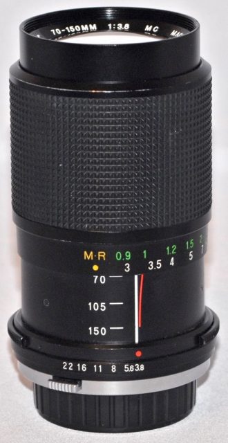 Vivitar 70-150mm F/3.8 MC Macro