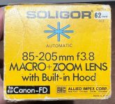 Soligor 85-205mm F/3.8