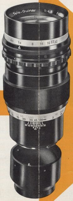 Steinheil Munchen Tele-Quinar 300mm F/4.5