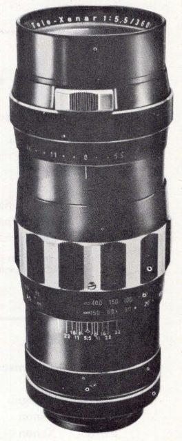 Schneider-Kreuznach Tele-Xenar 360mm F/5.5