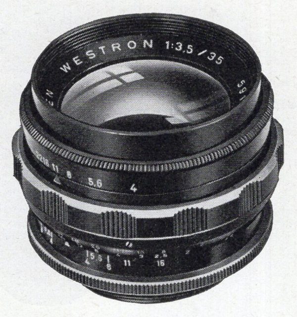 Isco-Gottingen Westron 35mm F/3.5